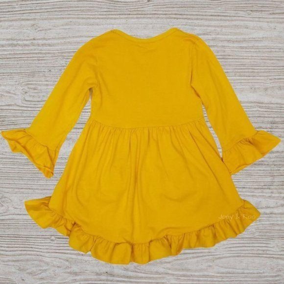 Yellow Tunic Tie Dye Leggings & Scarf Outfit - Picture 4 of 6